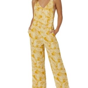 Rip Curl Summer Palms Gold Romper/Overall Size L